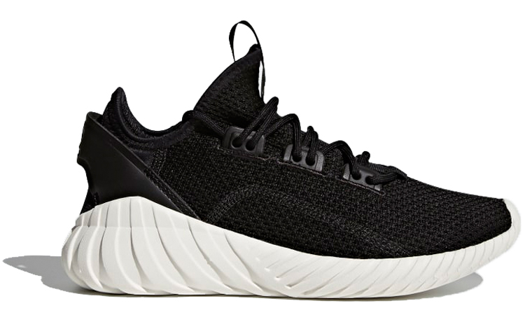 Унисекс кроссовки adidas originals Tubular Doom Sock (черно-белые) — Чёрныйбелый — фото 2