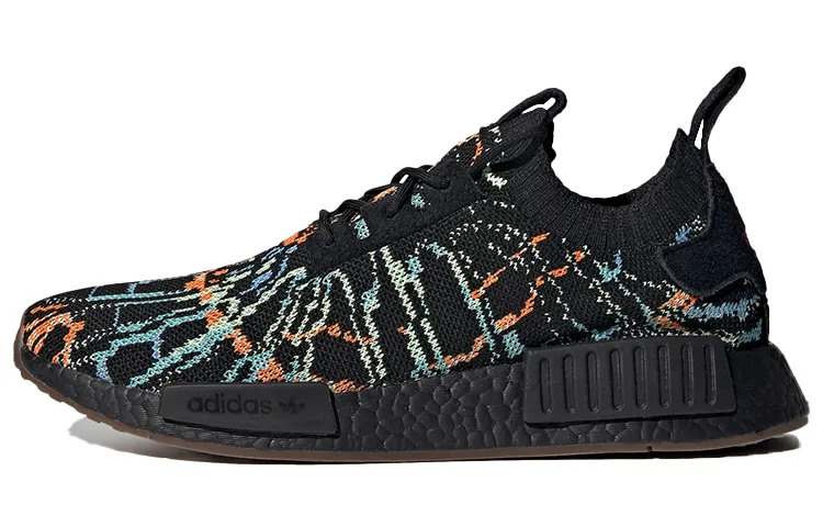Adidas Originals NMD_R1 Primeknit 'Black Glitch'