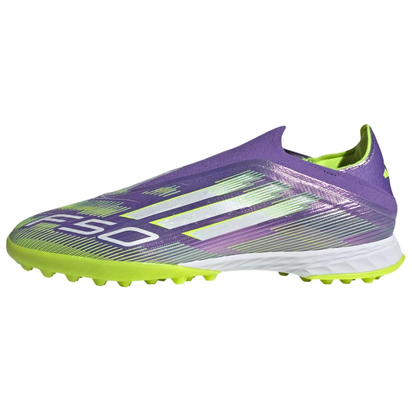 Adidas F50 PRO Leather Soccer Shoes Men’s Purple Green