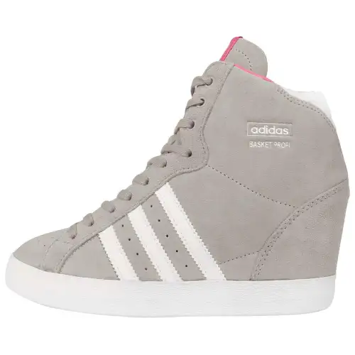 Adidas Originals Basket Profi Slip Resistant Abrasion Resistant High top Casual Shoes Women's Gray