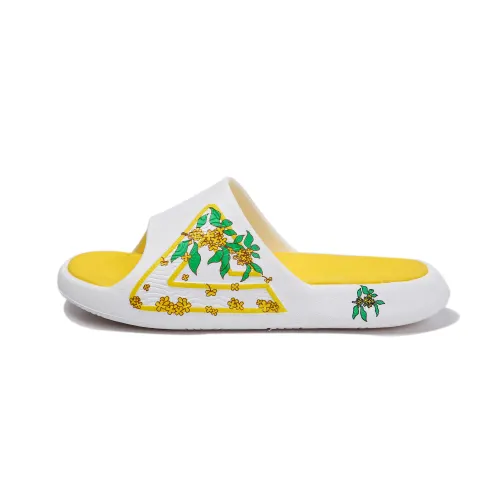 PEAK Tai Ji2.0 EVA Quiet Slide Slippers Men's White Yellow Green