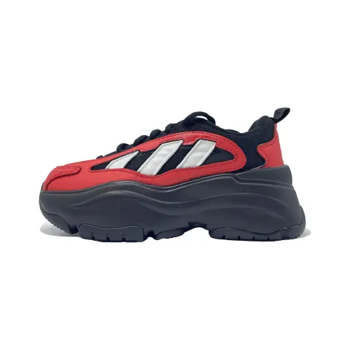 Adidas Originals OZGAIA Red Ink Flowing Shadow Anti-Slip Wear-Resistant Low-Top Casual Shoes Women's Black Red