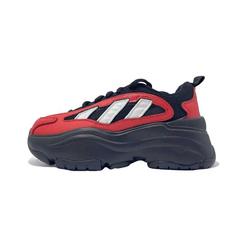 Adidas Originals OZGAIA Red Ink Flowing Shadow Anti-Slip Wear-Resistant Low-Top Casual Shoes Women's Black Red