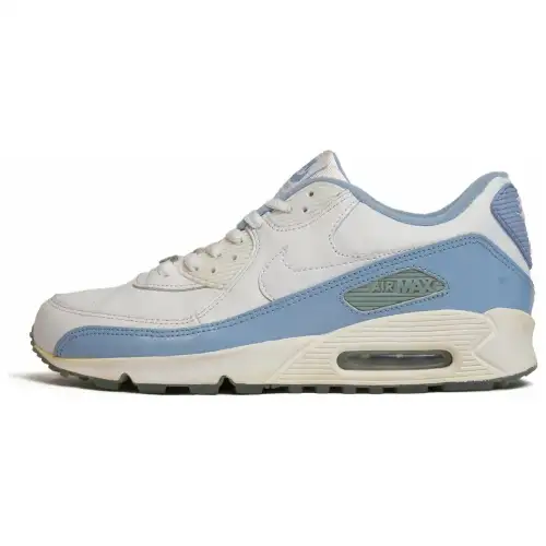 Nike Air Max 90 Low top Casual Shoes Women's White Blue