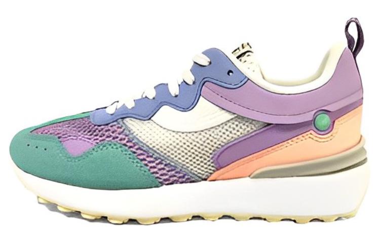 Li Ning Fangyuan Classic Slip Resistant Abrasion Resistant Low top Sports Casual Shoes Women's White Blue Purple