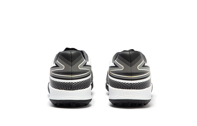 361° Dream Chaser TF The Dark Knight Cushioning Slip Resistant Abrasion Resistant Soccer Shoes Unisex Black White Gray
