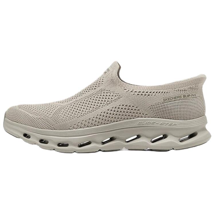 Skechers MEN’S GO WALK Fabric Abrasion Resistant Low top Casual Shoes Men’s Light Umber