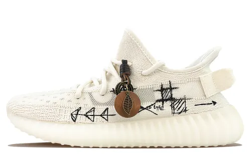 Adidas Always Originals Yeezy Boost 350 Fabric Vintage Low top Casual Shoes Unisex White