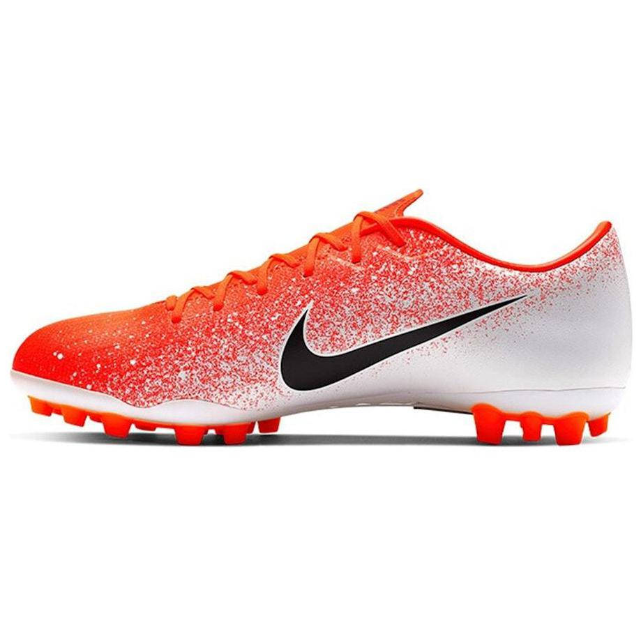 Мужские бутсы Nike Mercurial Vapor 12 Ag-r (оранжево-белые)