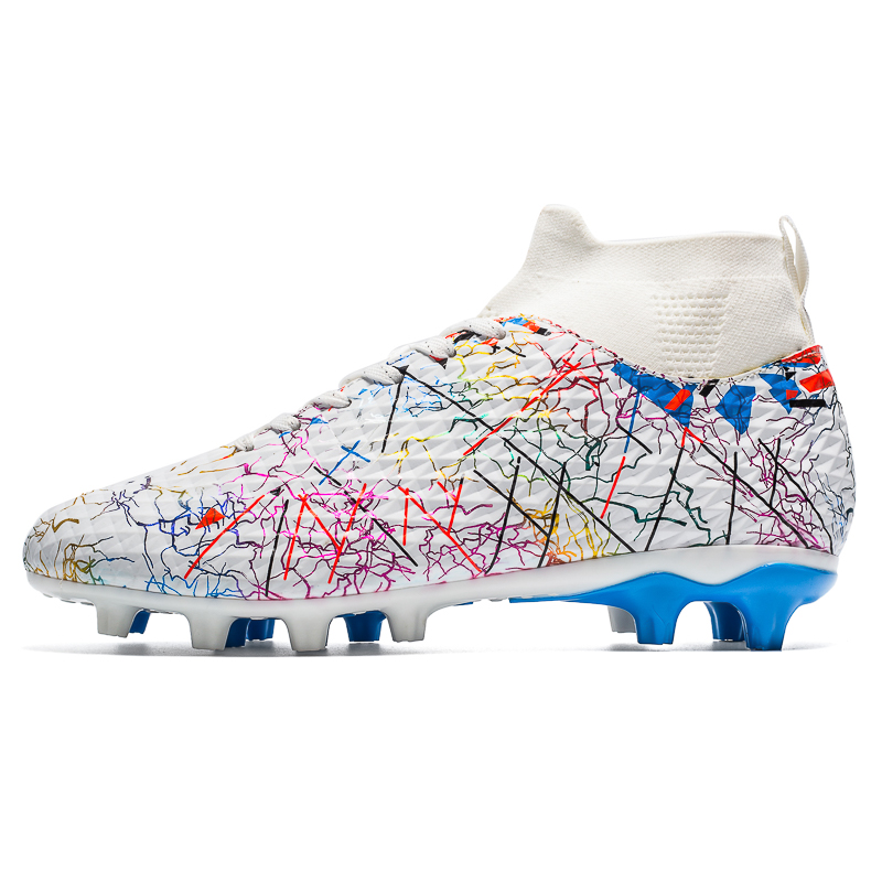 Sportful Soccer Shoes Men’s Low Top Day Blue Long Studs/Black Neon Green Long Stud/Blue Neon Green Long Stud