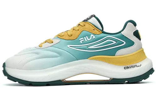 FILA Flusso Low top Casual Shoes Men's White Yellow