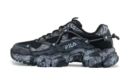 FILA Fluid Wasteland Style Low top Casual Shoes Unisex Black