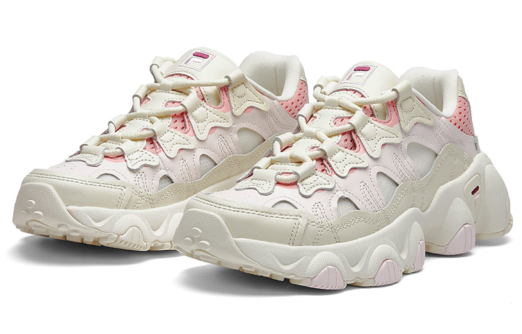 Женские кроссовки Fila FUSION Jagger (бело-розовые) — Белыйрозовый — фото 4