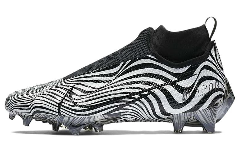 Nike Vapor Edge Pro 360 2 round-head comfortable AG (glue short nails) shock-absorbing, non-slip and wear-resistant football shoes, men's black and white