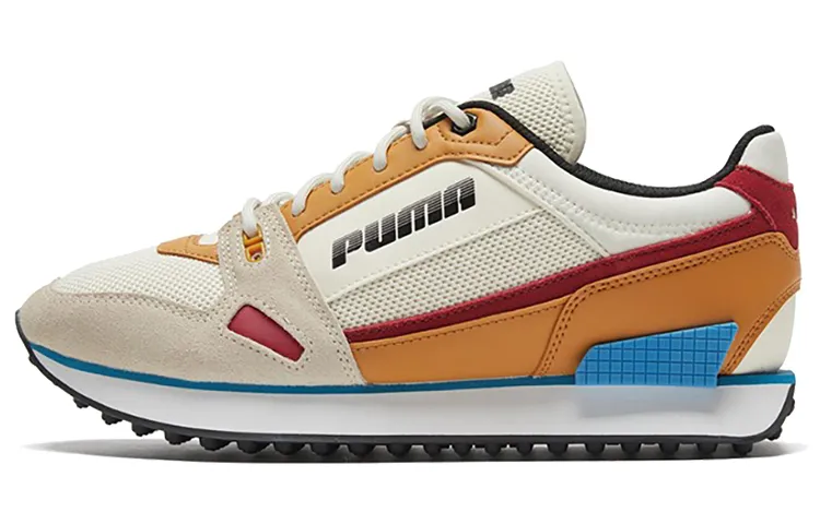PUMA Mile Rider Rf Khaki/Yellow/White Low Sneakers Women's