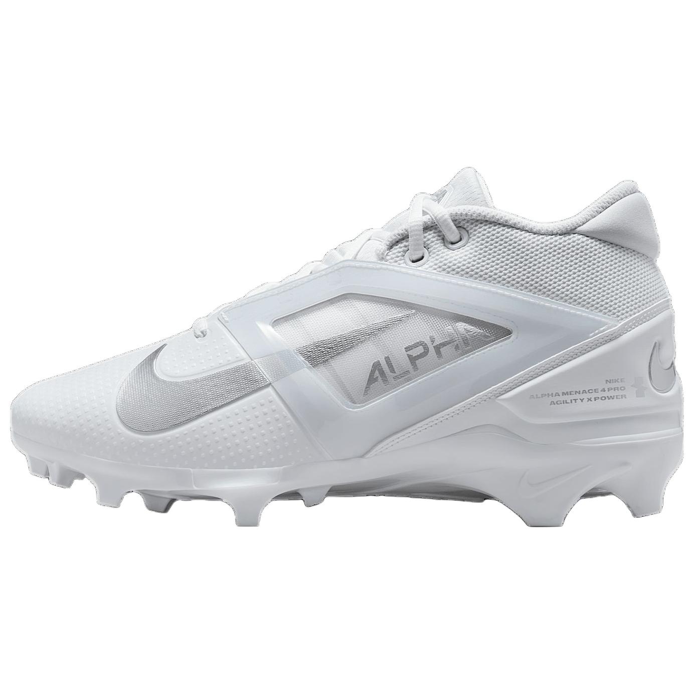 Nike Alpha Menace 4 Pro White Metallic Silver