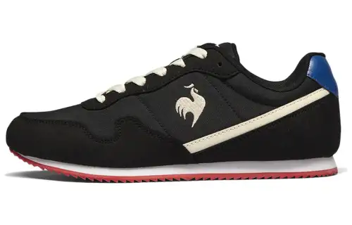 Le Coq Sportif Cushioning Slip Resistant Abrasion Resistant Breathable Lightweight Low top Casual Shoes Unisex Black
