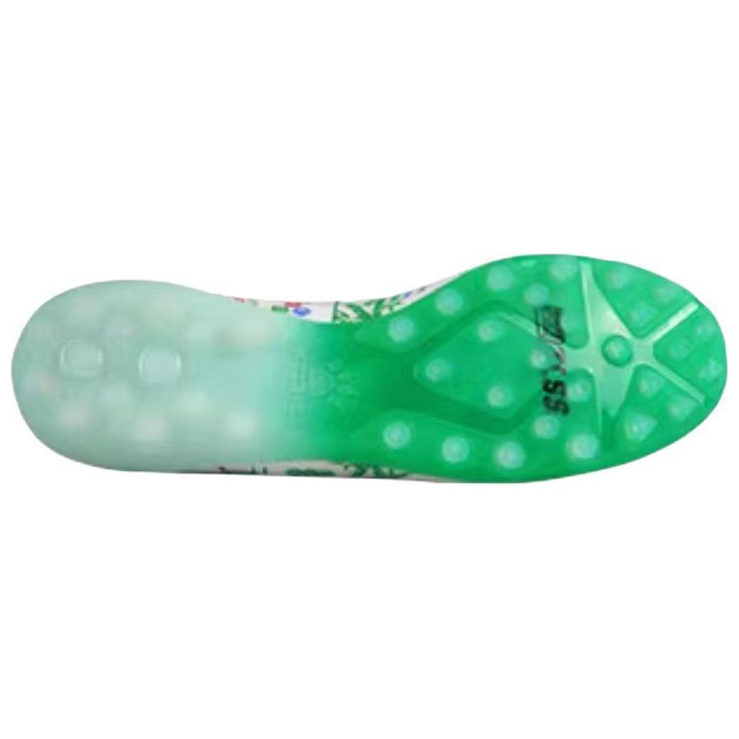 TLSS. x KELME MG Multi Ground Slip Resistant Abrasion Resistant Soccer Shoes Men’s White Green