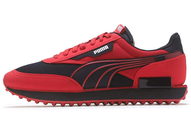 PUMA Future Rider Casual Shoes Men's Low Top Red/Black