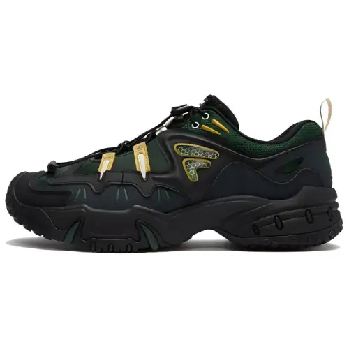 FILA FUSION KRIPTONITE Tooth Rock Shoes Low top Casual Shoes Men's Black