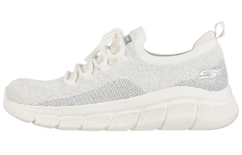 Skechers Bobs Sport B Flex Fall Sparks Low top Casual Shoes Women's White Silver