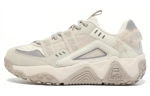FILA Original Low top Casual Shoes Unisex Beige Korean Style