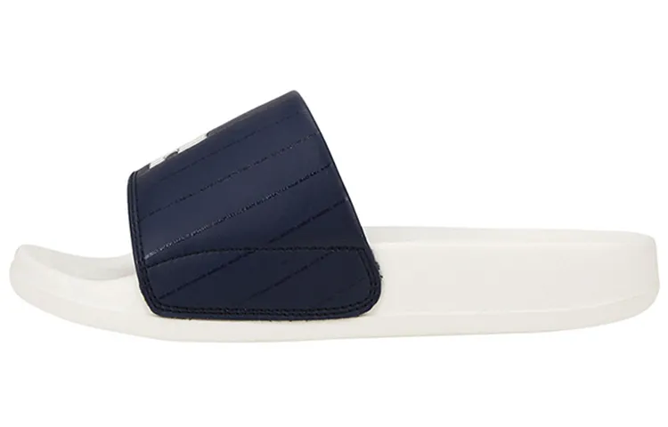 MLB Slipper Rubber Sole Slide Slippers Unisex Beige Blue