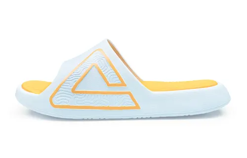 PEAK Tai Ji1.0 EVA Rubber Sole Quiet Slide Slippers Unisex Cream Orange