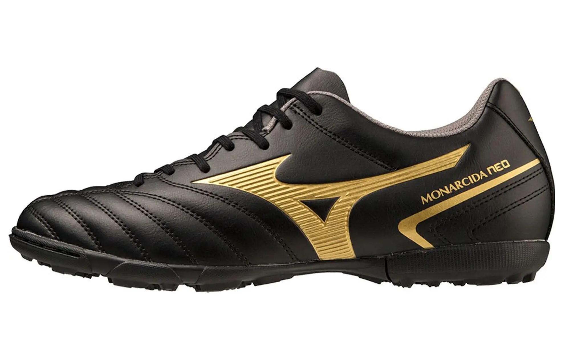 Мужские бутсы Mizuno Mizuno Monarcida Neo 2 SELECT AS TF (черно-золотые)