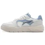 Li Ning Slip Resistant Abrasion Resistant Low top Casual Shoes Men's White Gray Blue