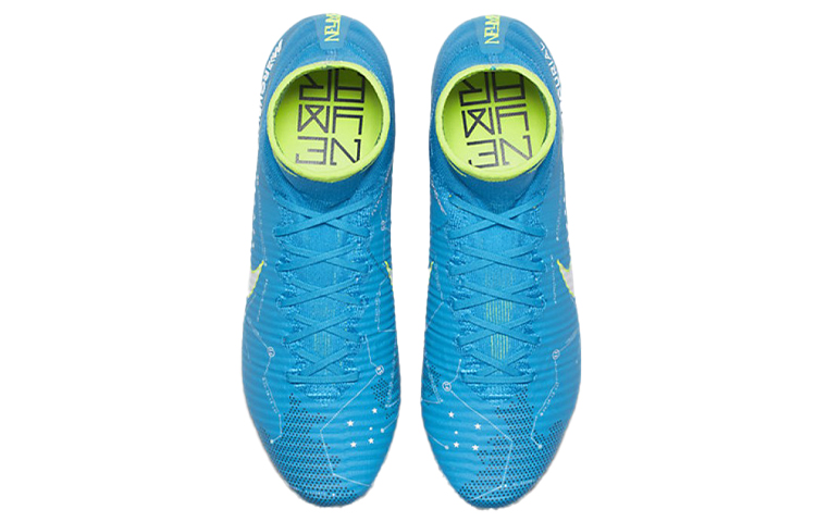Мужские бутсы Nike Mercurial Superfly 5 (сине-зеленый) — Синий / зелёный — фото 4