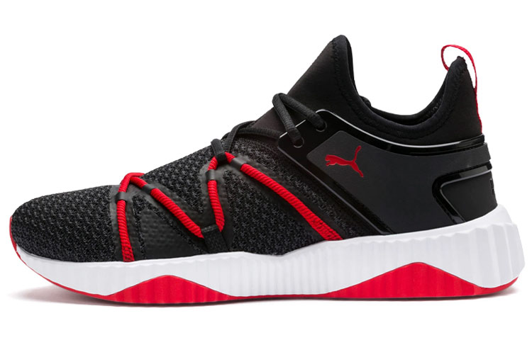 PUMA Defy Casual Shoes Men's Low Top Black/Red