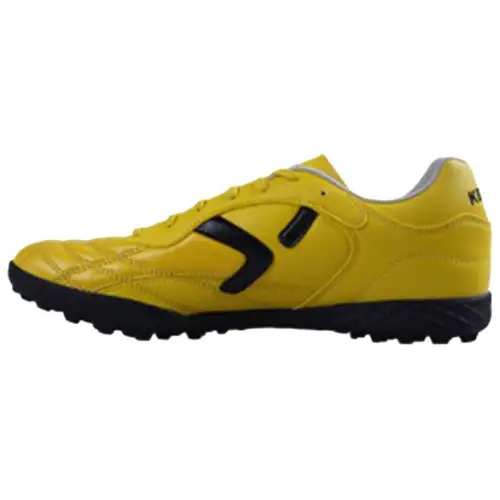 TLSS. x KELME TF Turf Artificial Turf Slip Resistant Abrasion Resistant Soccer Shoes Men's Yellow Black