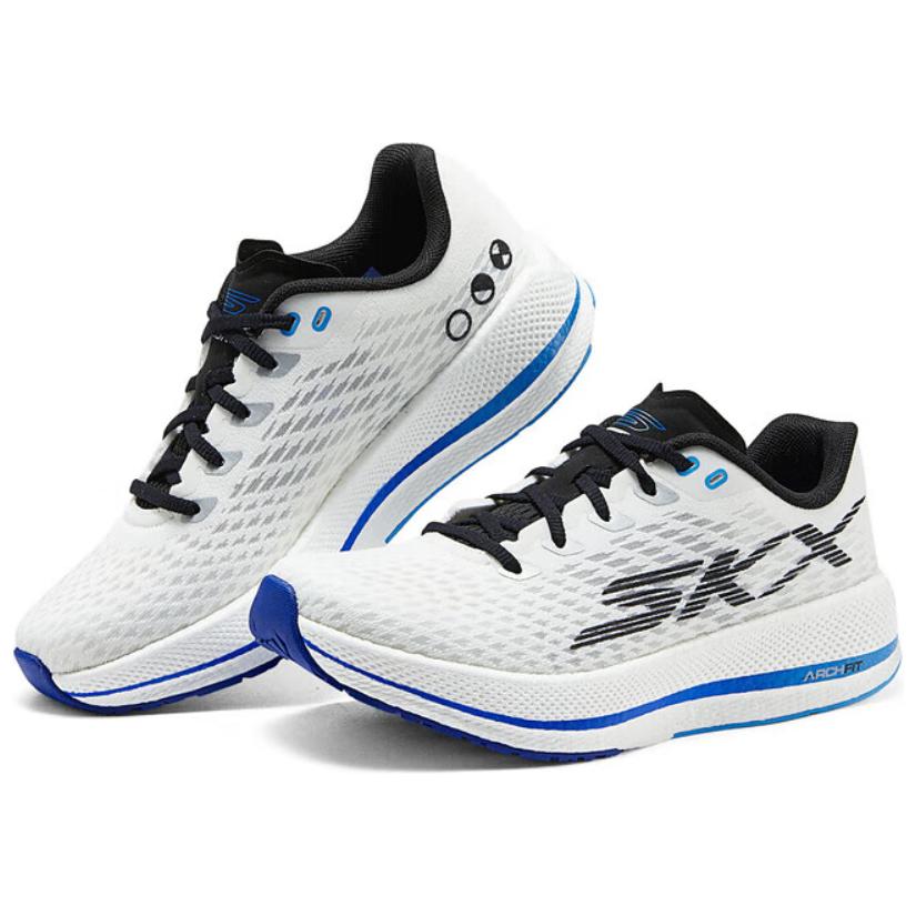 Skechers Arch Fit Fashion Trend Low top Casual Shoes Women’s White Blue