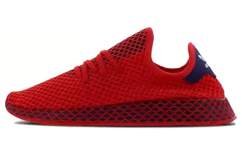 Adidas Originals Deerupt Cushioning Slip Resistant Abrasion Resistant Lightweight Low top Casual Shoes Unisex Red