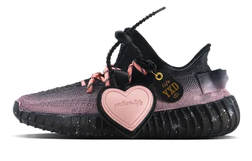 Adidas Originals Yeezy Boost 350 Low top Casual Shoes Unisex Black Pink