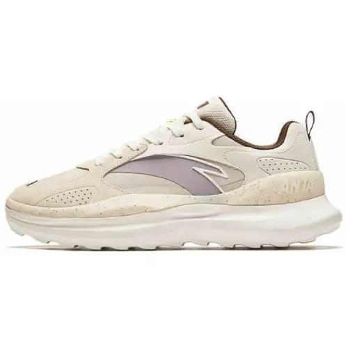 Anta Cushioning, Wear Resistant Low top Casual Shoes Men's Beige