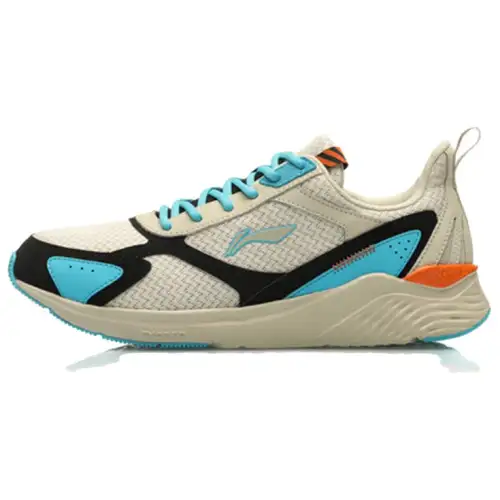 Li Ning Chasing clouds Trendy Non slip Lightweight Low top Casual Shoes Unisex Rabbit Fur Gray
