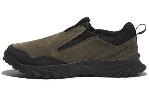 Timberland Lincoln Peak Leather Abrasion Resistant Low top Casual Shoes Men's Black Green