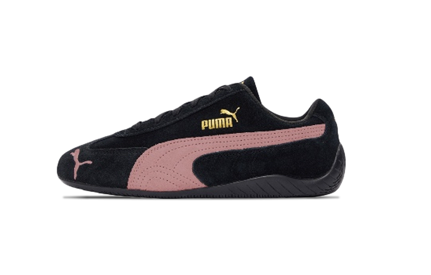 PUMA Speedcat Collection Slip Resistant Abrasion Resistant Low top Casual Shoes Unisex Black Pink