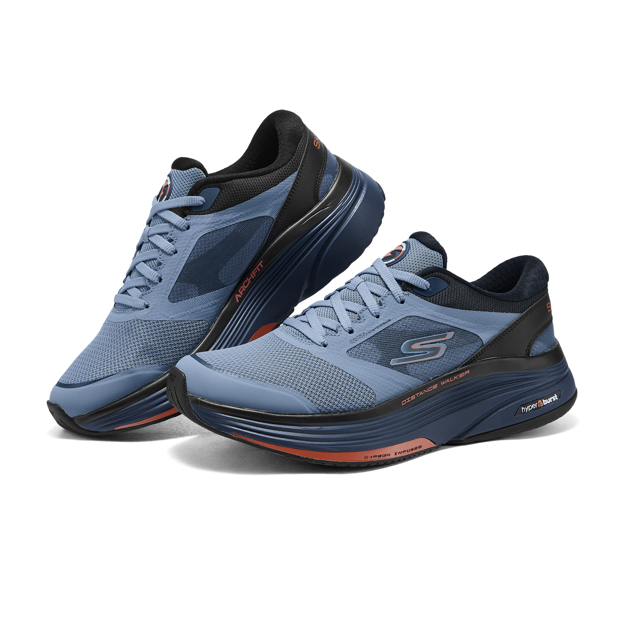 Skechers MEN’S GO WALK Abrasion Resistant Balance Low top Casual Shoes Men’s Blue