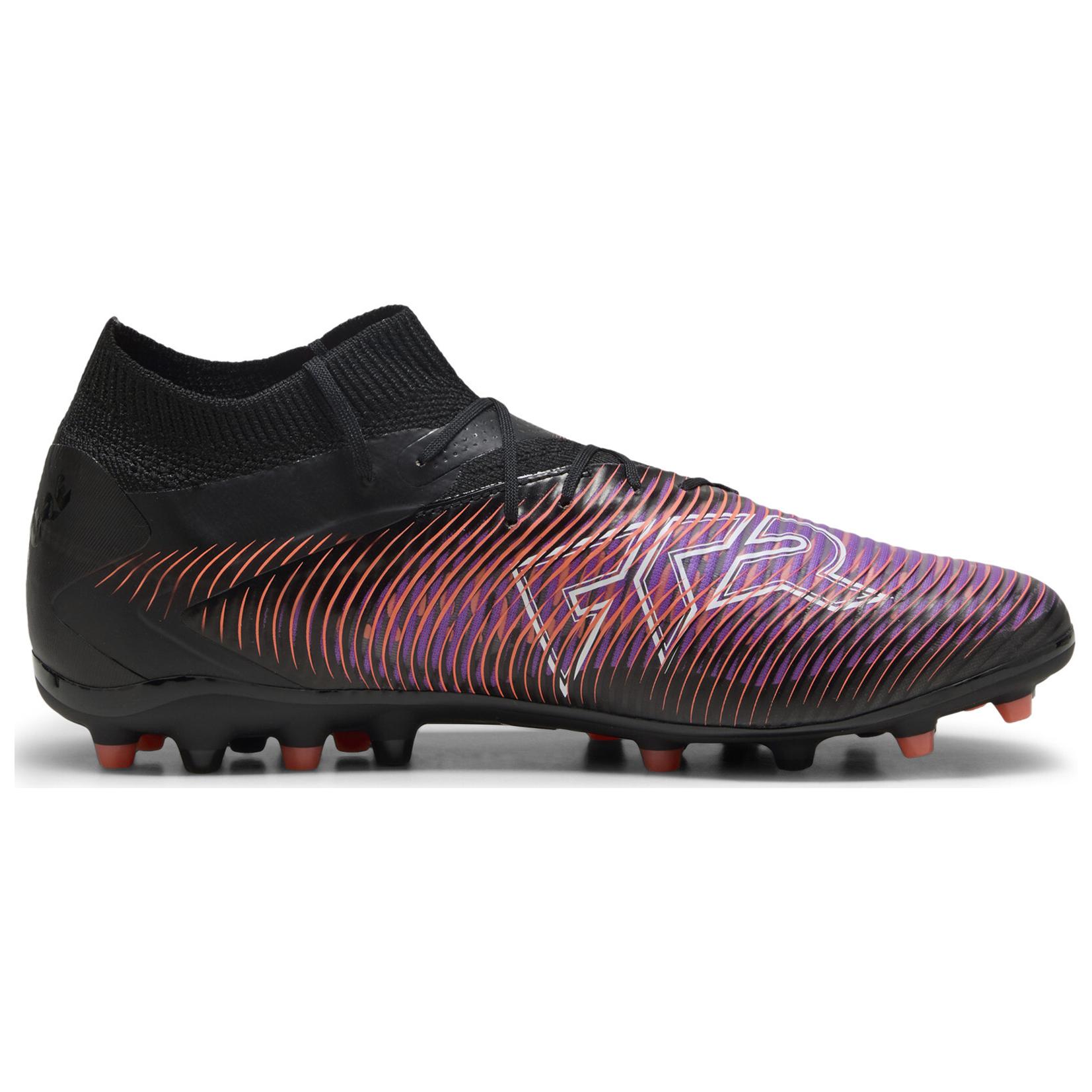 PUMA FUTURE 8 PRO MG Multi Ground Abrasion Resistant Soccer Shoes Unisex Black White Red