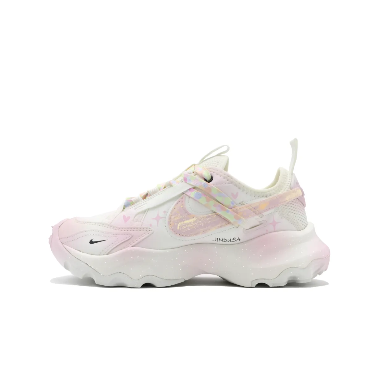Nike TC 7900 Dreamy Galaxy Slip Resistant Abrasion Resistant Low top Casual Shoes Women's White Pink