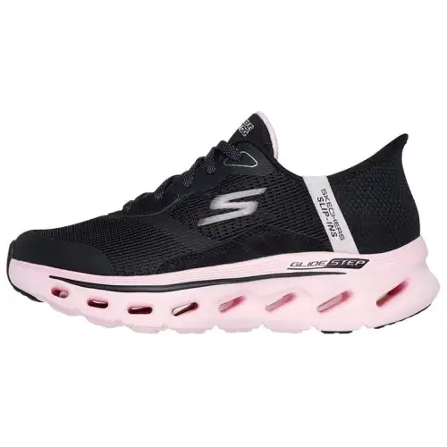 Skechers Women's GO WALK Abrasion Resistant Low top Walking Shoes Women's Black Pink