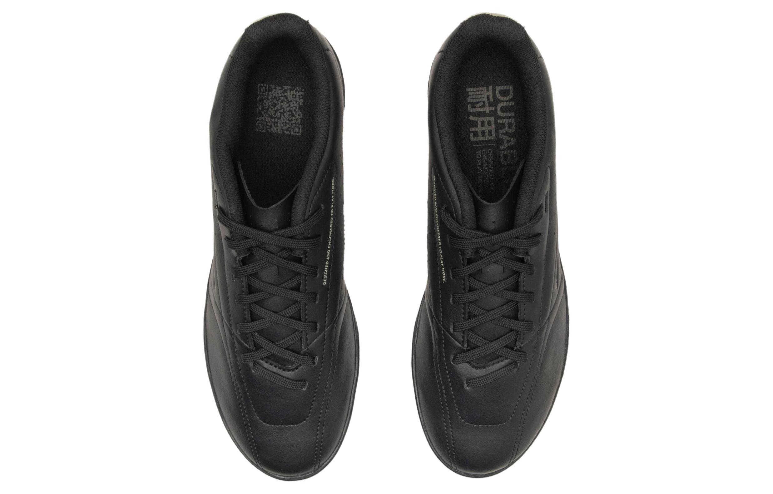 DECATHLON AG Artificial Ground Slip Resistant Abrasion Resistant Soccer Shoes Men’s Black