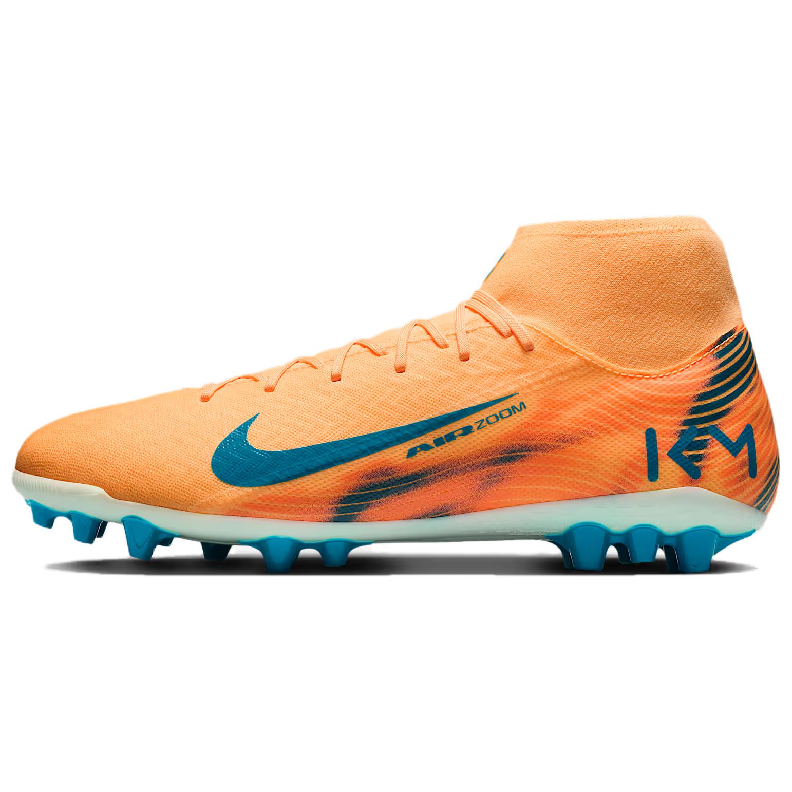 Мужские кроссовки Nike Mercurial Superfly 10 academy "Kylian Mbappé" (оранжевые)
