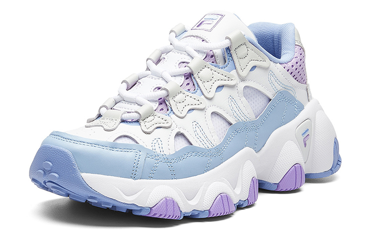Женские кроссовки Fila Fusion Jagger (бело-фиолетовые) — фото 2