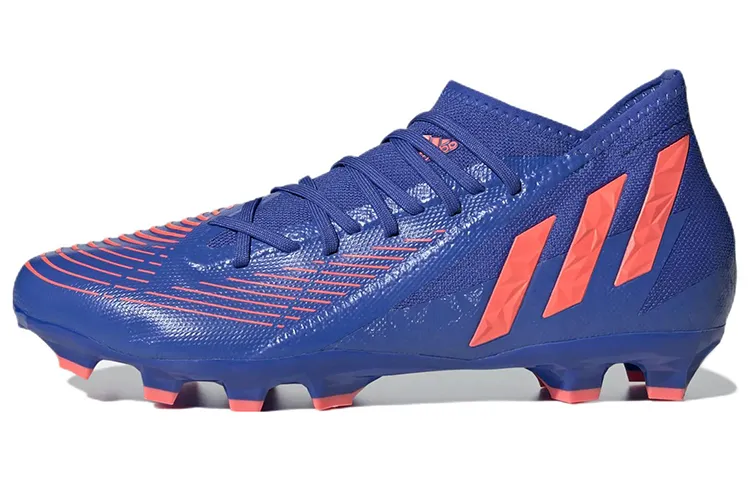 Adidas Predator Edge.3 MG (Multi Ground) Abrasion-Resistant Soccer Shoes Men's Blue Red