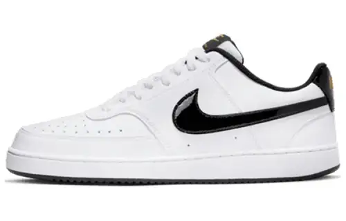 Nike Court Vision Low White Black Metallic Gold