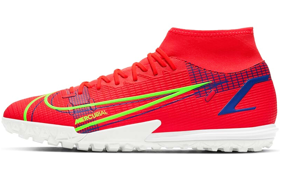 Мужские футбольные бутсы Nike Mercurial Superfly 8 14 Academy TF (красный) — фото 1